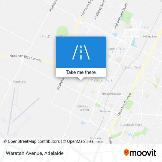 Waratah Avenue map
