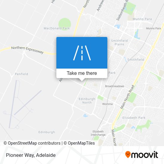 Pioneer Way map