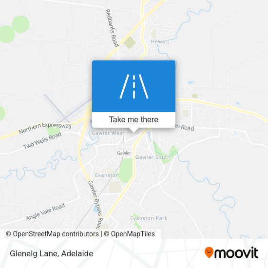 Glenelg Lane map