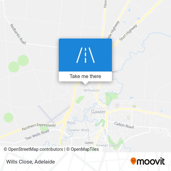 Wills Close map