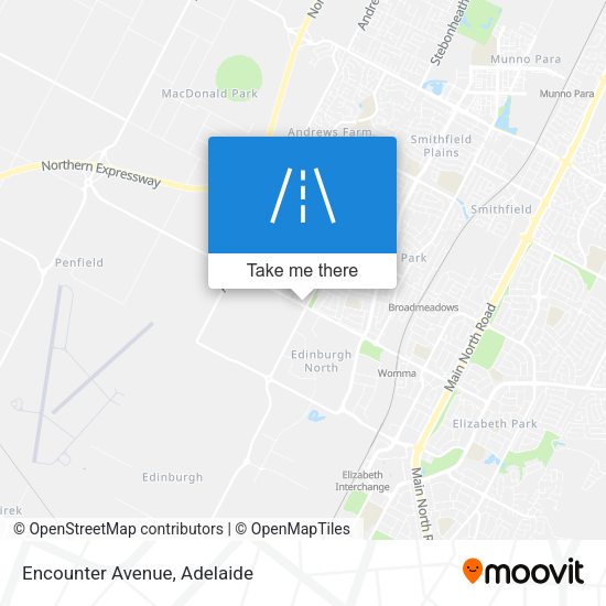 Encounter Avenue map