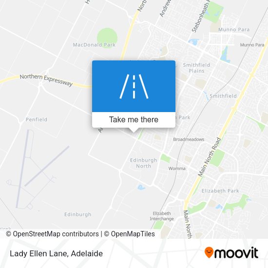 Lady Ellen Lane map