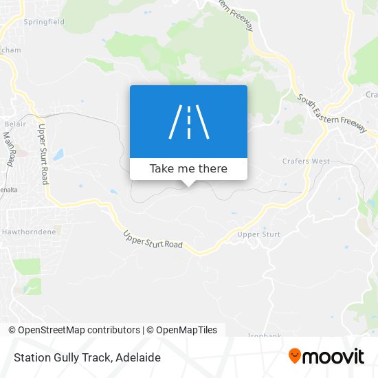 Mapa Station Gully Track