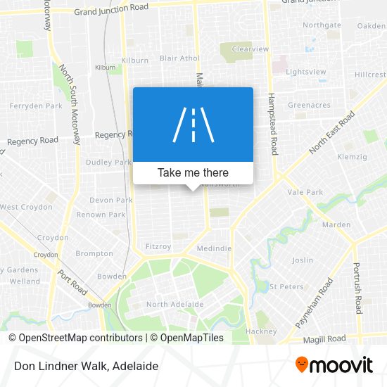 Don Lindner Walk map