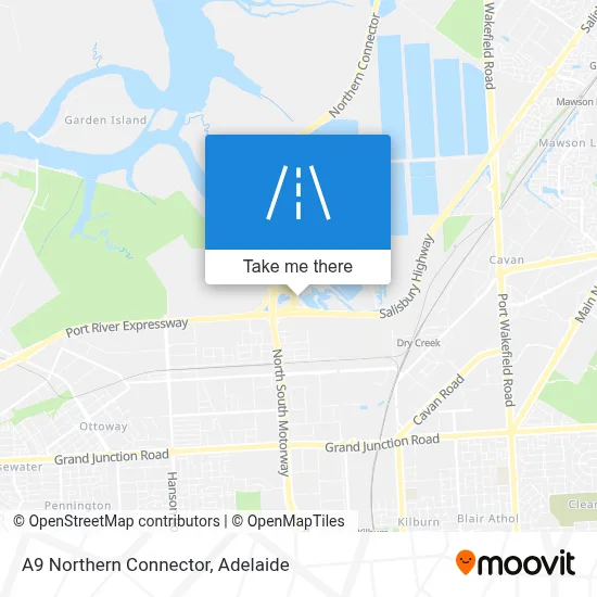 A9 Northern Connector map