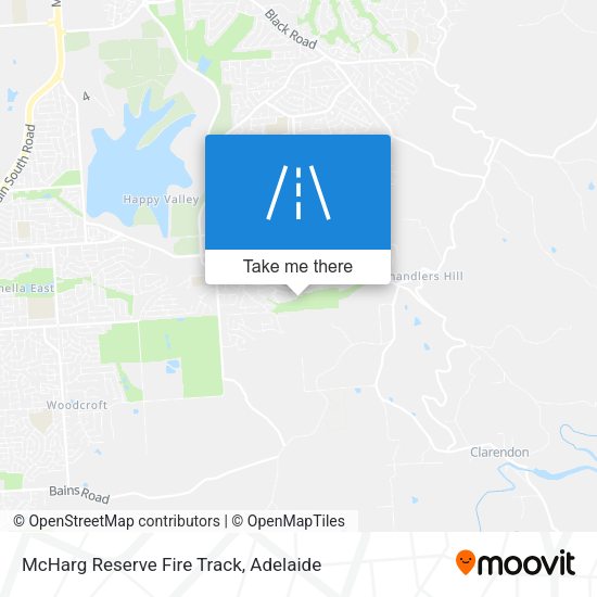 McHarg Reserve Fire Track map