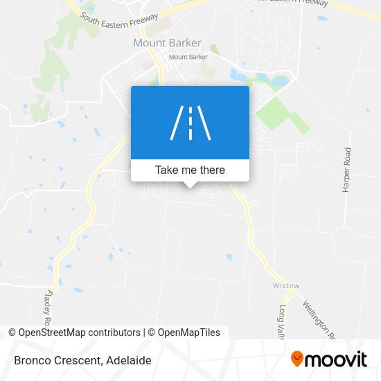 Bronco Crescent map