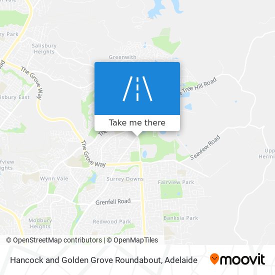 Hancock and Golden Grove Roundabout map