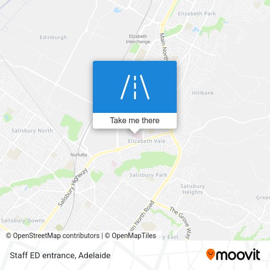 Staff ED entrance map
