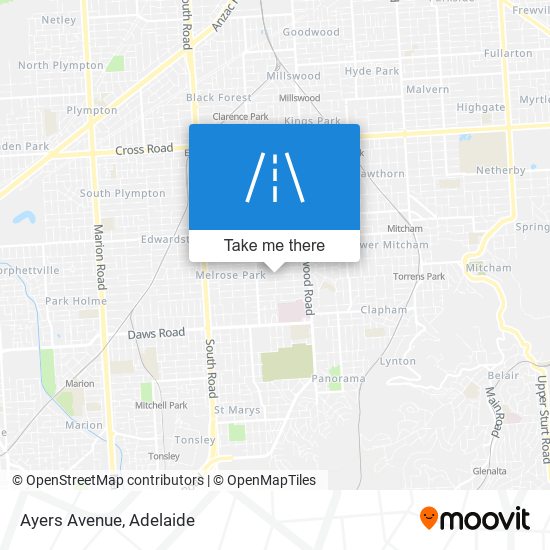 Ayers Avenue map