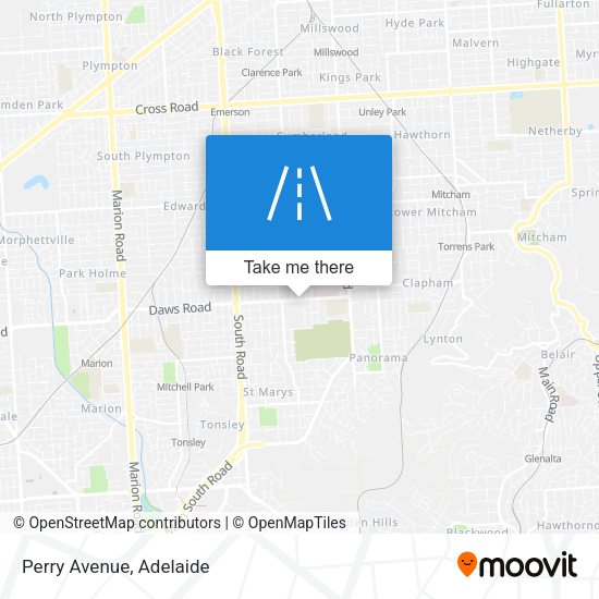 Perry Avenue map