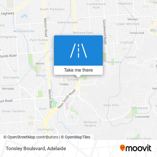 Mapa Tonsley Boulevard