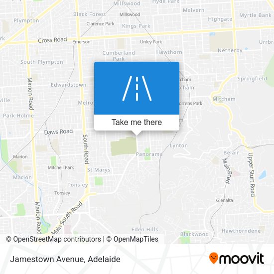 Jamestown Avenue map