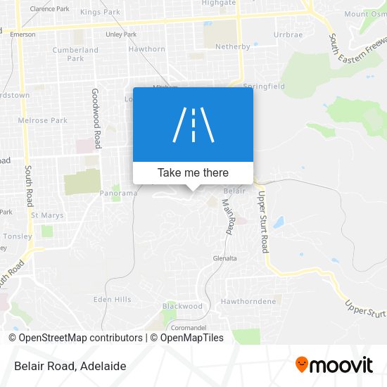 Belair Road map