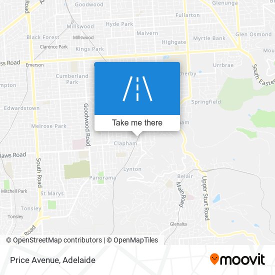 Mapa Price Avenue