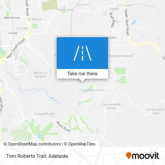 Tom Roberts Trail map