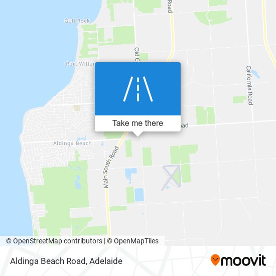 Aldinga Beach Road map