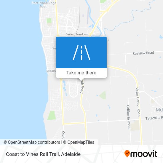 Coast to Vines Rail Trail map