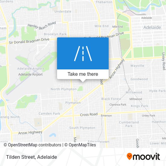 Tilden Street map