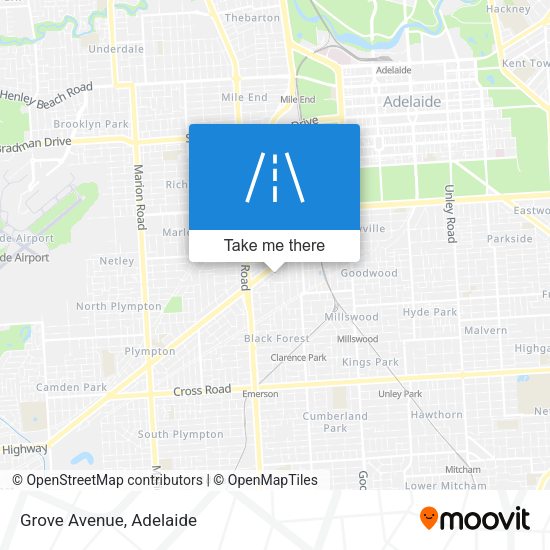 Grove Avenue map