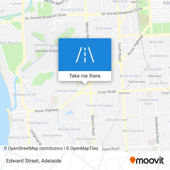 Edward Street map