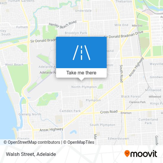 Walsh Street map