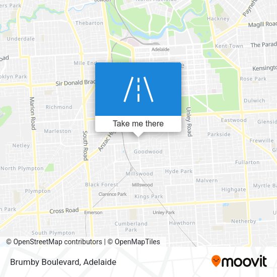 Brumby Boulevard map