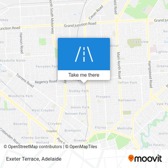 Exeter Terrace map