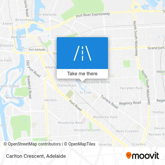 Carlton Crescent map
