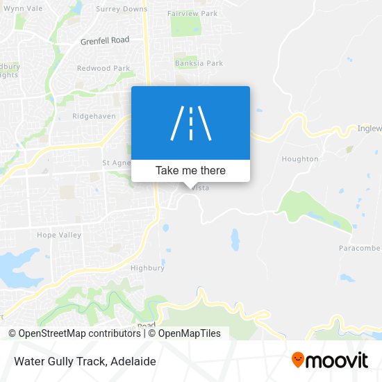 Water Gully Track map