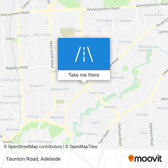 Taunton Road map