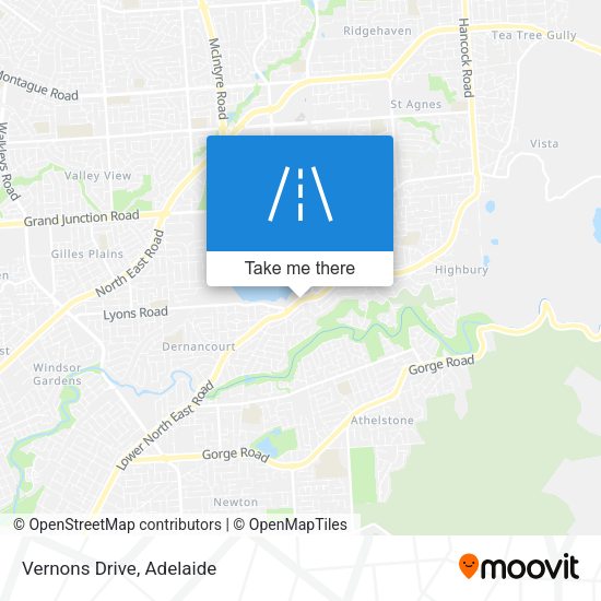 Vernons Drive map