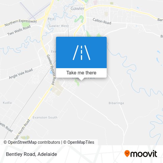 Bentley Road map