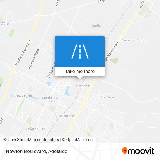 Newton Boulevard map