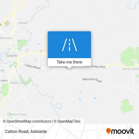 Calton Road map