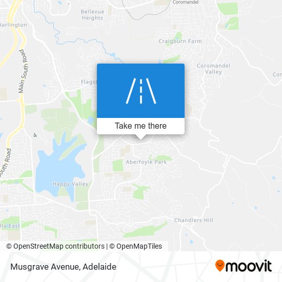 Mapa Musgrave Avenue