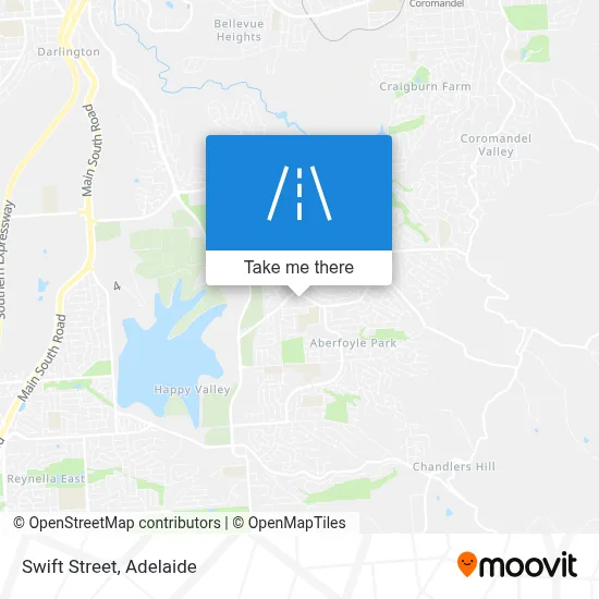 Mapa Swift Street