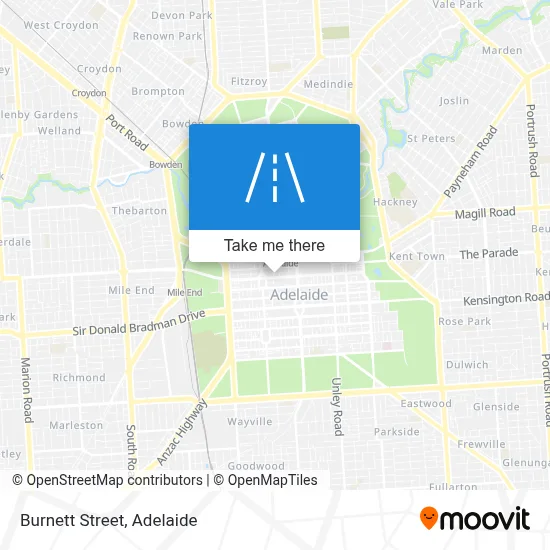 Burnett Street map