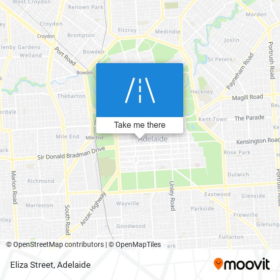 Mapa Eliza Street