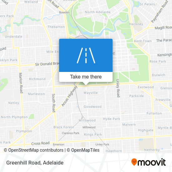 Greenhill Road map