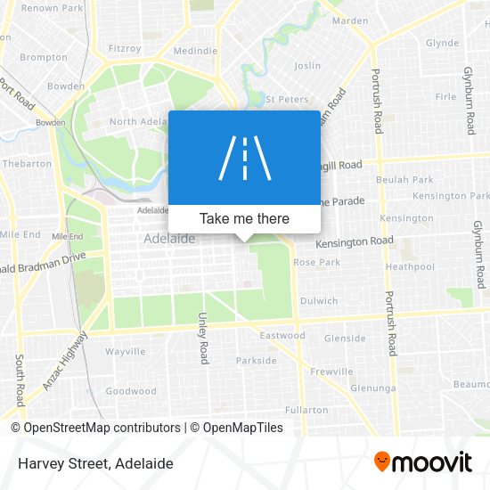Harvey Street map