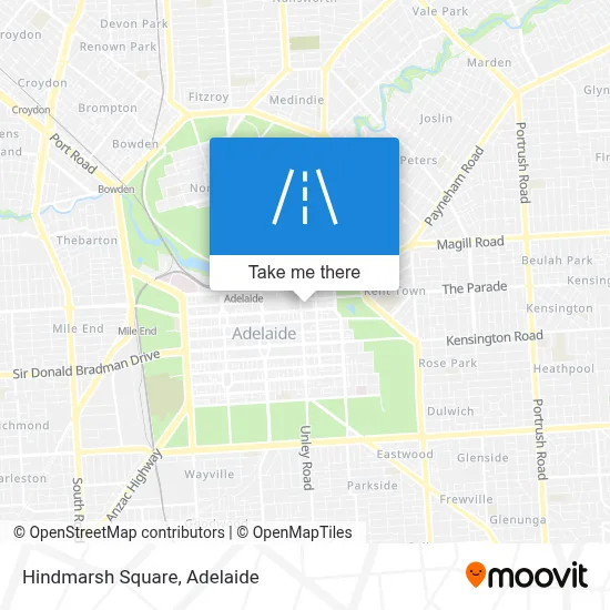 Mapa Hindmarsh Square