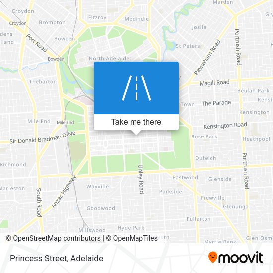 Princess Street map