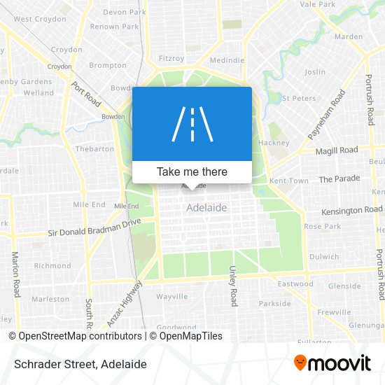 Schrader Street map