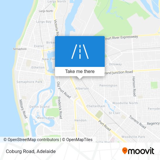 Coburg Road map