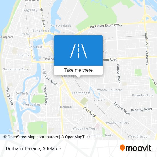 Durham Terrace map
