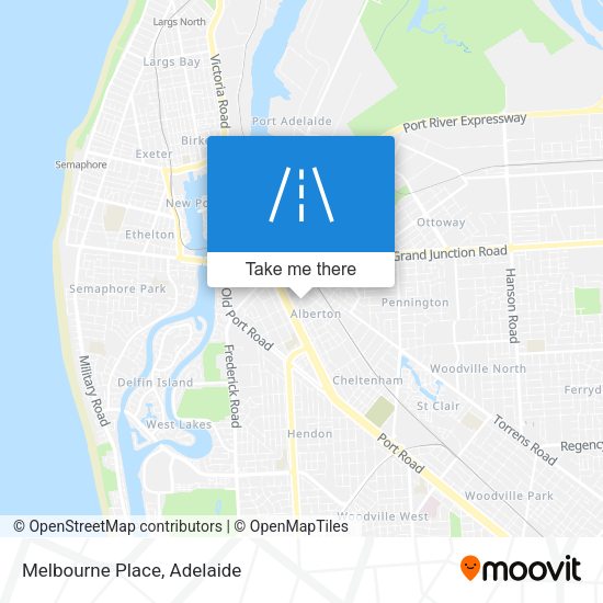 Melbourne Place map