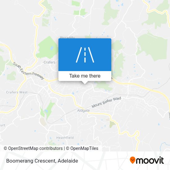 Boomerang Crescent map
