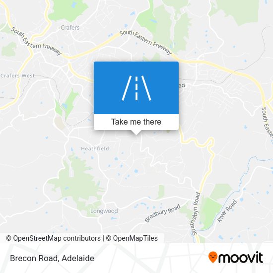Brecon Road map