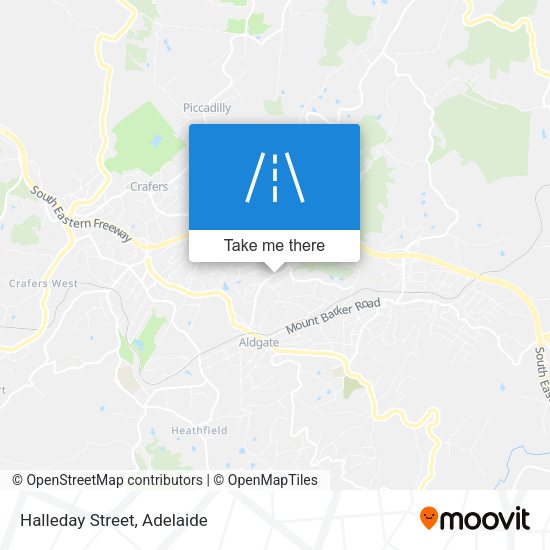 Halleday Street map